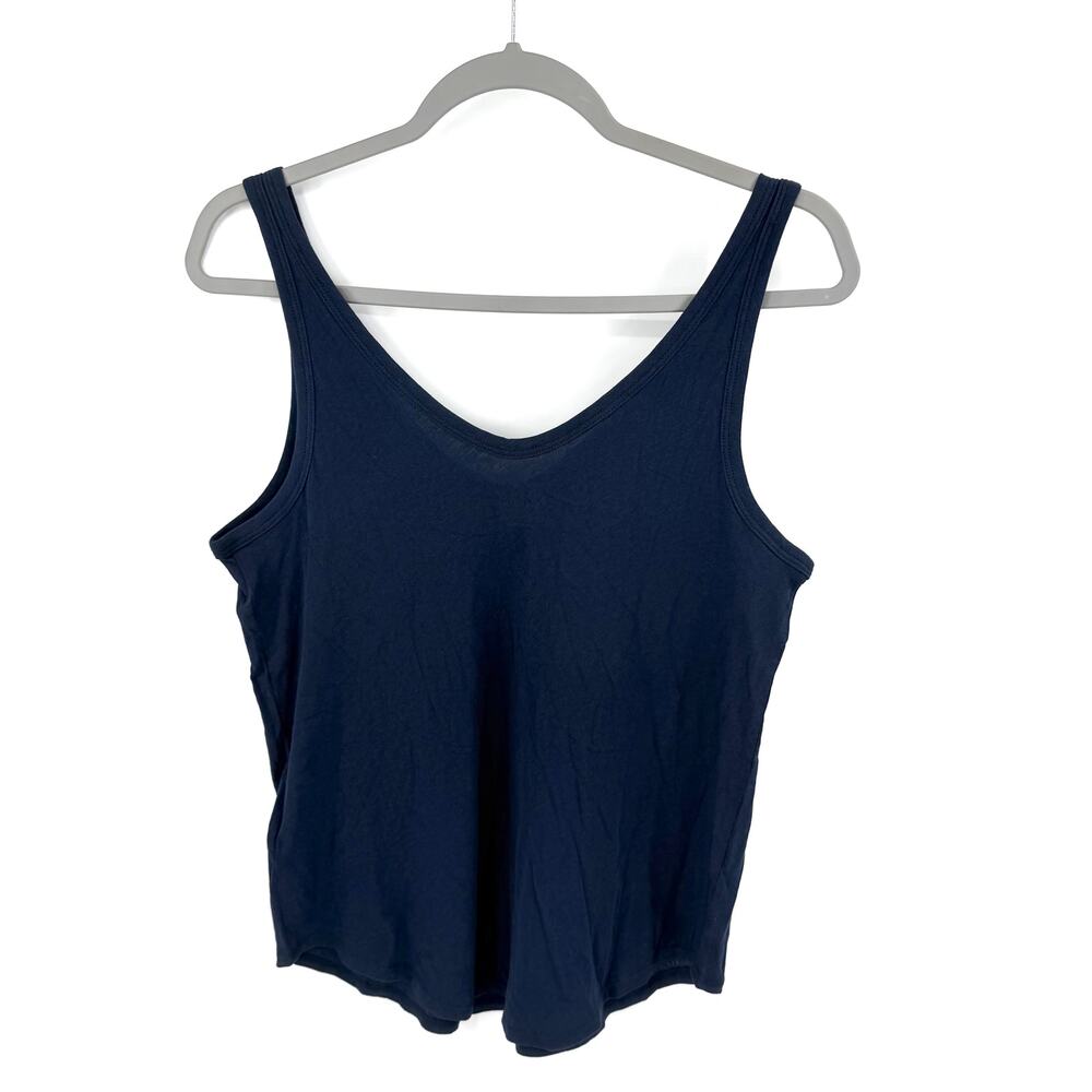 Everlane Cotton Air Tank Top in navy Size S NWOT - Picture 5 of 6